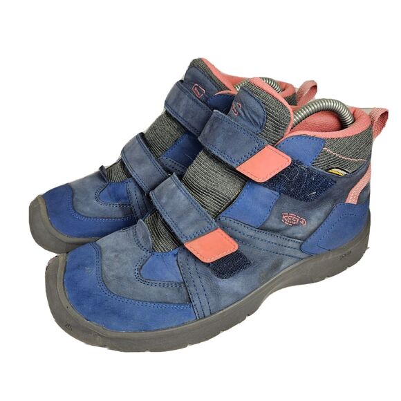 Keen Shoes For Kids Hikeport 2 Blue Pink 2 Strap Size 6 Outdoors Waterproof USED - Picture 1 of 15